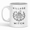 LookHUMAN Village Witch - Taza de café (cerámica, 325 ml), color blanco