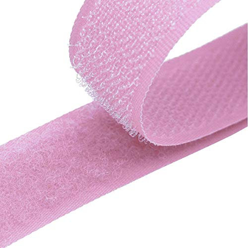 4m Klettband zum Nähen 20mm Flausch- & Hakenband 50 Farben Klettverschluss, Größe:20mm, Gurtband:244 violett