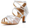 Syrads Zapatos de Baile Latino con pedrería para Mujer Salsa Tango Moderna Bachata Zapatos de Baile de Salón Suela Blanda 1057-1