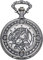 Eichmüller Taschenuhr Pferd/Pferde/Reiten 8202-02 mit Taschenuhrkette und Etui