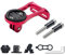 Fahrradcomputer Lenkerhalterung Tachometer Beleuchtung Taschenlampe Sportkamera Kompatibel Mit Garmin Cateye Bryton Und Anderen Fahrradcomputern (Red)