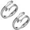 Umarmungsring,Hug Ring,925 Sterling Silber Geben Sie Mir eine Umarmung Hand offene Fingerringe für Männer, Frauen, Mädchen, Geschenk (2PCS)