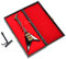 Tnfeeon Elektrische Mini-Gitarre Modell Musikinstrumente für Sammlung Ornamente 14cm Schwarz