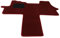 Mertex Automatte Autoteppich kompatibel mit Ducato 250, Jumper II 250, Boxer II 250 ab Bj. 2006 Schmutzfang Oslo (rot, Fahrerhausteppich)