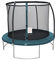 AXI Boston Trampolin rund mit Netz Ø 244 cm in Grün | Inground & Onground Trampolin für Kinder mit Umrandung | Für den Garten/Outdoor