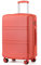 Kono Valise de Voyage Rigide ABS Valises Moyenne 65cm à Main à 4 roulettes et Serrure TSA, Rose Corail