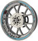 Komplettes Set Felgenrandaufkleber für Honda Supermoto Motorrad Premium Qualität (Aufkleber für beide Felgen) (Azur)