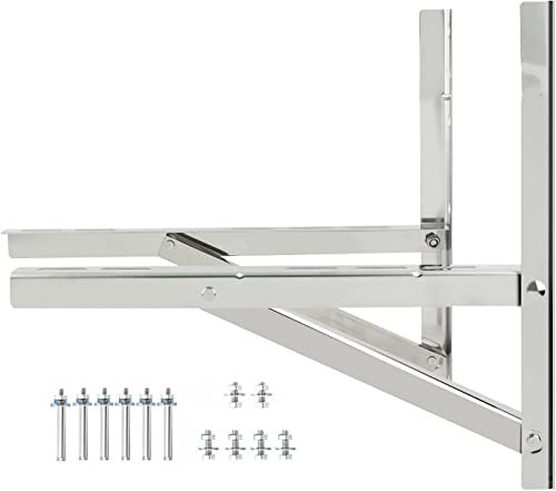 Support de Montage Mural pour systèmes de Pompe à Chaleur de climatiseur Split sans Conduit à condenseur 1-1.5P/2P/3P, Acier Inoxydable antirouille