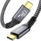 OHBUYAGN USB C Kabel auf USB C 240W 3M, 20Gbps Datenübertragung USB 3.2 Gen2×2 Typ C Schnellladekabel 4K@60Hz Videoübertragung PD 3.1 Ladekabel für iPhone 15 Pro,Laptop,Monitor
