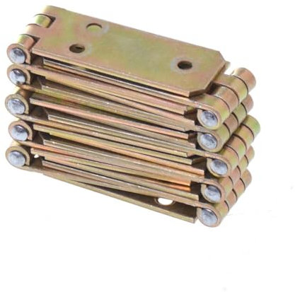 Aqbau® 10er Set Kistenband Scharnier 20 x 100mm aus feuerverzinkt, Schwerlastscharnier, Tischbänder, Gerollte scharniere klappbar, Möbelscharniere, Kistenscharnier, Robuste Türscharnier