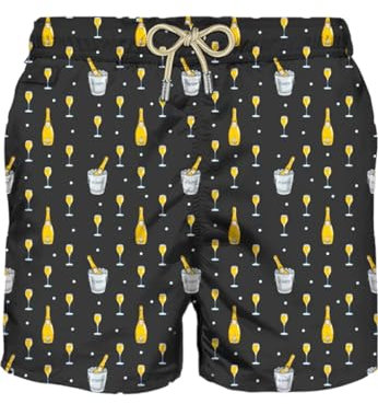 Saint Barth MC2 MC2 Costume Uomo Lighting Micro Fantasy BOLLICINE Nero - Small