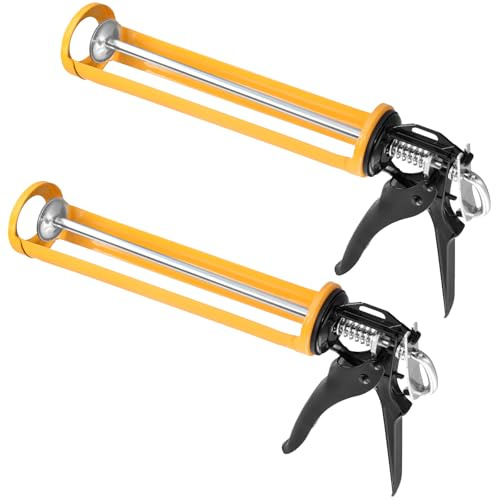 2 PCS 310ml Silicone Sealant Caulking Gun, Mastic Adhesive Applicator