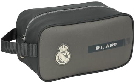 Safta Real Madrid 3ª EQUIPACIÓN 24/25 - Zapatillero Mediano, Multiusos, Portatodo, Deporte, Extraescolares, Fútbol, Cómodo y Versátil, 29x14x15 cm