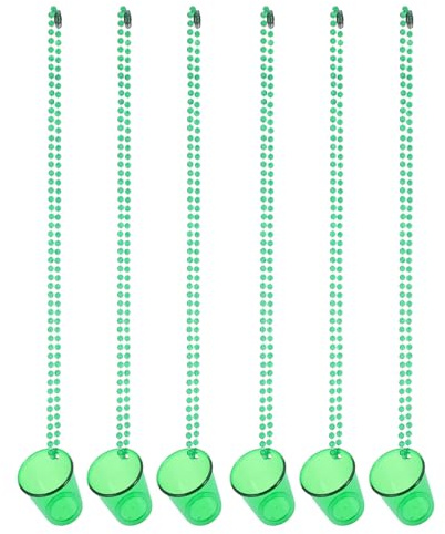 IMIKEYA 6pcs Shot Glass Necklace Novelty Beads Necklace Plastic Creative Design Versatile Use Bachelor Party Decorations