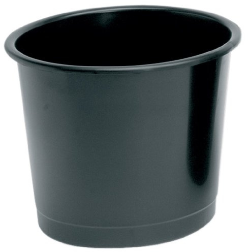 5 Star 330860 Waste Bin Polypropylene 14 Litres D304xH254mm Black -FST