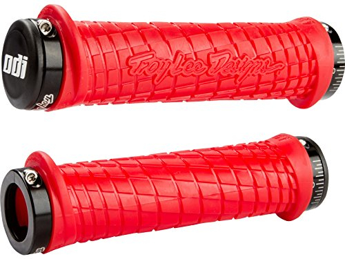 O.I.D. ODI - Manoplas para Bicicletas de Ciclismo, tamaño 130 mm, Color Rojo