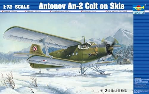 Trumpeter 01607 Modellbausatz Antonov An-2M Colt mit Kufen, Verschieden