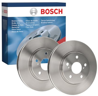 Bosch BD866 Brake Disc Set - 296 mm Vented Discs - Front Axle - ECE-R90 Certified - Good Cooling, Reliable Braking, Corrosion Protection - 1 Set of 2 Discs