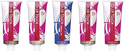 TINTE WELLA Colour Touch Tinte Semipermanente 55/65, Tono Castaño Claro Viola Caoba - 60 ml