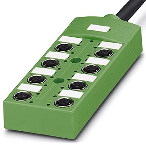 PHOENIX CONTACT SACB-8/8-10.0PUR SCO Sensor/Aktor-Box-Grundgehäuse, Stundard Anwendung, M12-Speedcon-Buchse Metall Anschlussart, 8 Steckplätze, 4 Polzahl, A - Stundard Kodierung