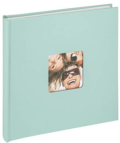 walther design Fotoalbum mintgrün 26 x 25 cm mit Cover-Ausstanzung, Fun FA-205-A