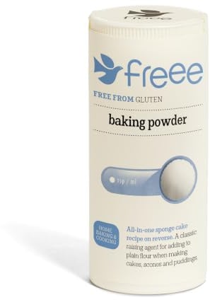 FREEE Gluten Free Baking Powder 130g – Raising Agent for Cakes, Scones & Baking – Vegan, Coeliac UK Certified, Kosher & Halal, Packed in UK