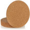 com-four® 8X Topf-Untersetzer aus Kork rund, Ø 19 x 0,5 cm, runde Untersetzer für Töpfe, Pfannen, Küche und Haushalt, hitzebeständig