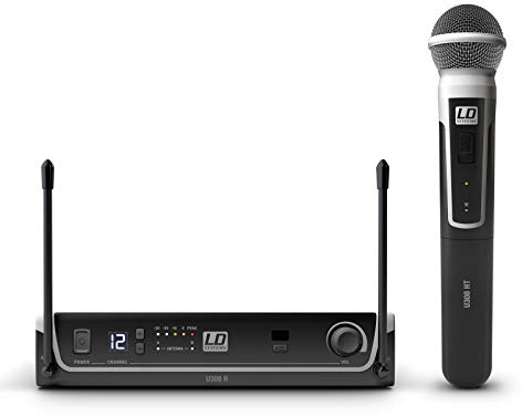 LD Systems U308 HHD - Sistema per Radiomicrofono con Microfono a Mano dinamico - 863 - 865 MHz + 823 - 832 MHz