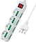 Extrastar Multipresa 12 Posti 4 polivalenti (schuko 10/16A) 8 bivalenti 10/16A, Colore bianco, Cavo 3 m - Spina 16A