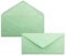 50 Brief-Umschläge Mintgrün DIN Lang - 110 x 220 mm (11 x 22 cm) - Nassklebung ohne Fenster - Ideal für Einladungs-Karten - Serie FarbenFroh