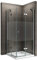 MAYA Cabine de douche H 190 cm verre semi-opaque 95 x 95 cm