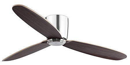 FARO BARCELONA 33472N - Nias Ventilador De Techo sin luz Níquel Mate con Motor DC 3 Palas