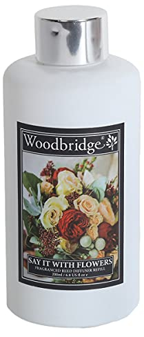 Woodbridge Nachfüllflasche für deinen Diffuser | Say it with Flowers | Ätherisches Duftöl | Raumduft Nachfüllflasche (200ml) | Ideal für Zuhause & Büro | Blumiger Duft