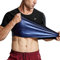 VENI MASEE Herren Sauna-Sweat-Shirt Schlankheit-Shapewear Comression-Fitness Schlanker-Saunaanzüge Body Shaper Workout Tank Top Polymer Trainer