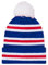 fan originals - Strickmütze in den Rangers-Farben - Retro-Stil - ideal für Fußballfans - Blau/Weiß/Rot - Blau - 3 Streifen - 11.5cm x 9.5cm