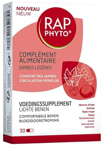 Rap Phyto Complément Alimentaire Jambes Légères 30 Gélules