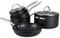 Prestige Scratch Guard Aluminium Cookware Set, 5pce, Black