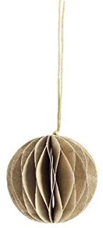 Storefactory runder Weihnachtsaufhänger beige Papier Beige