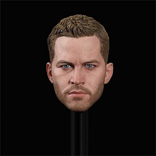 1/6 Maßstab Männlich Kopf Skulptur, Paul Walker Europäischer Mann Kopf Geschnitzt für 12 Zoll Actionfiguren Körper Puppe