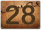 banjado® Hausnummernschild personalisierbar Motiv Holz - Hausschild personalisiert Draußen mit Straßennamen möglich - Hausnummernschild Edelstahl versch. Motive - inkl. Montagematerial