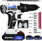 29Pc Cordless Drill Driver Screwdriver Drill Set, 21V Powerful Cordless Drill Set & Screwdriver w/2 Batteries, 25+1 Torque Setting Power Drill with 2 Variable Speed, for Home and Garden DIY Project