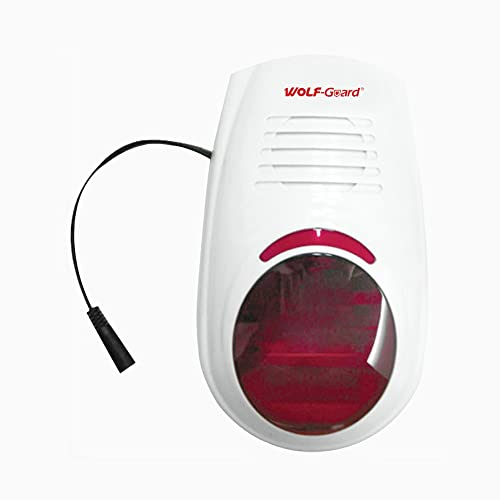 Wolf Guard JD-W03 Wireless Strobe Sirene Alarm 110dB Wasserdicht Outdoor für Sicherheit Einbruchmeldeanlage für Business Home Shop Hotel Schule