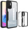FMPCUON Liquid Silicone Case für Realme 6 Pro 6.6 Hülle,360 Grad Stoßfest Handyhülle Silikon Roubst Cover mit Integriertem Displayschutz Schutzhülle Case Cover,Schwarz