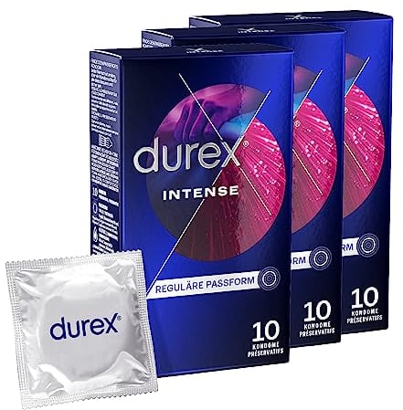 Durex Intense Orgasmic Kondome für ein intensives Vergnügen 3 x 10 Stück
