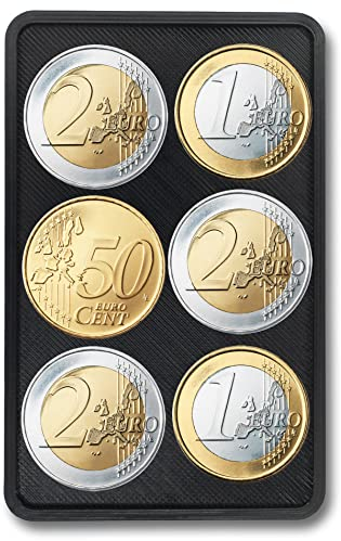Münzfach Coin Card kompatibel mit I-Clip und Slim Wallets inkl. RFID-Blocker Karte - Made in Germany - extra Leicht (Münzfach)
