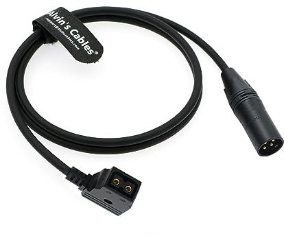 Alvin's Cables XLR 4 Broches Mâle vers D-Tap Femelle Câble de Conversion Câble d'alimentation pour Gold Mount V-Mount Batterie 1 M/39.4 Pouces