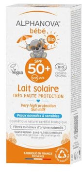 Protezione solare ecologica per neonati SPF 50+ Alphanova 50 ml