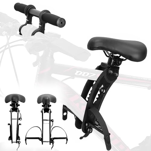 Mineup Fahrradsitz Kinder Vorne, Fahrrad Kindersitz Vorne, Kindersitz Fahrrad Vorne, Mountainbike Kindersitz Vorne, Kinderfahrradsitz Vorne, Kinder fahrradsitz mit Falten Pedal Lenker für 2–5 Jahren