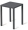 Mondo Viro Niedriger Hocker aus Metall Quatris Couchtisch für Garten (mittel - 32 x 32 45 cm, schwarz)