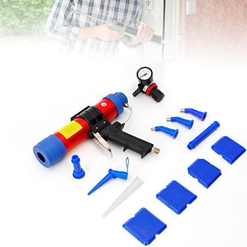 Pistolet à Cartouche à Air Comprimé en Silicone 310 ml, Distributeur de Cartouches Pneumatique + Accessoires, Diamètre intérieur 50 mm